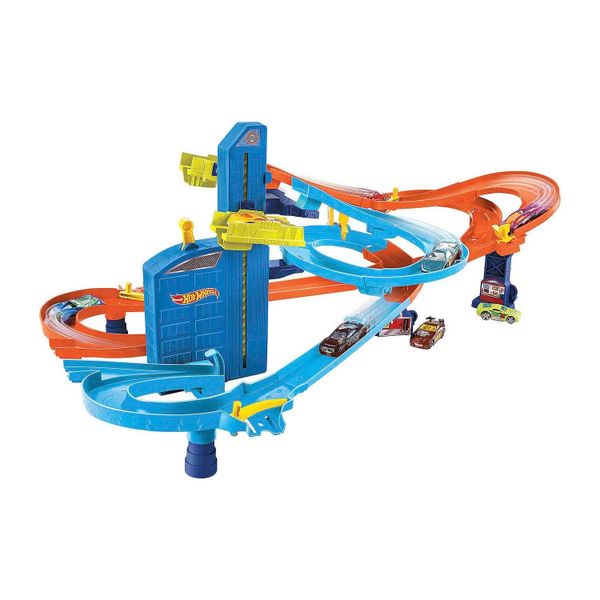 Bộ đồ chơi HGH42 Hot Wheels Auto Lift Expressway Track