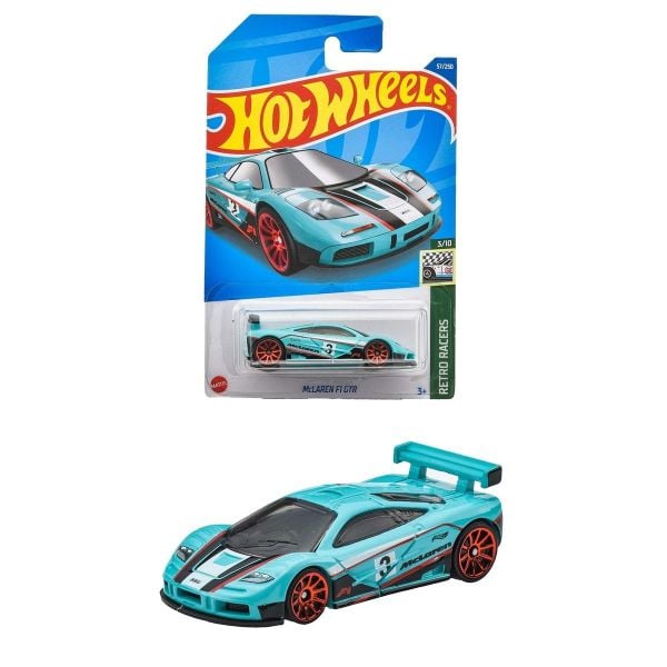 Mô hình xe HHD92 Hot Wheels Basic Car McLaren F1 GTR