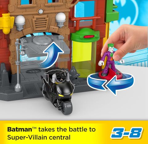  Bộ đồ chơi mô hình HHY69 Imaginext Crime Alley Joker Batman DC Comics Super Friends 