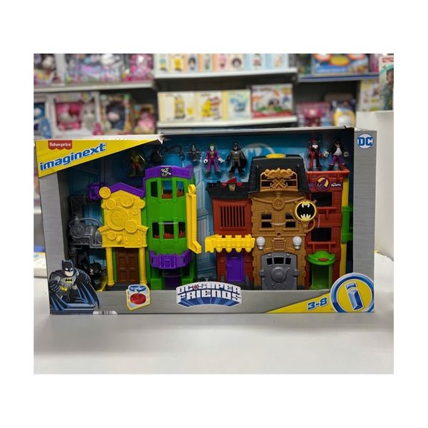 Bộ đồ chơi mô hình HHY69 Imaginext Crime Alley Joker Batman DC Comics Super Friends