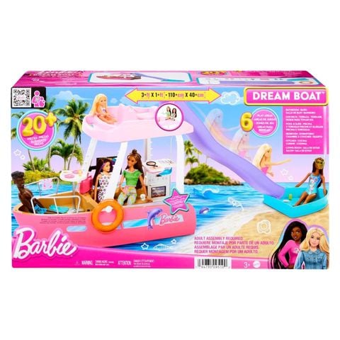  Bộ đồ chơi thuyền búp bê Barbie Pink Dream Boat Playset HJV37 