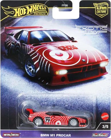  Xe mô hình HKC79 Hot Wheels Premium Car Culture Exotic Envy BMW M1 PROCAR 
