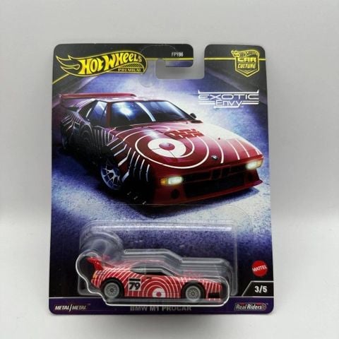  Xe mô hình HKC79 Hot Wheels Premium Car Culture Exotic Envy BMW M1 PROCAR 