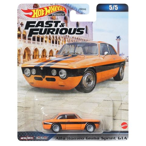  Xe mô hình HKD29 Hot Wheels Premium Fast and Furious Alfa Romeo Giulia Sprint GTA 