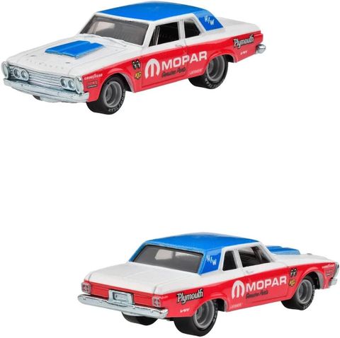  Xe mô hình HKF56 Hot Wheels Premium 2-Pack Plymouth Belvedia 426 Wedge / '65 Dodge Coronet 