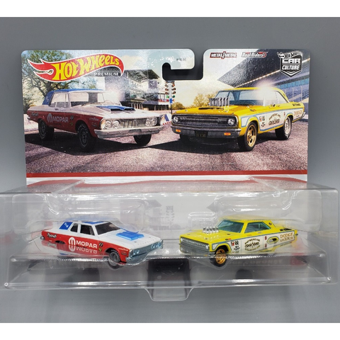  Xe mô hình HKF56 Hot Wheels Premium 2-Pack Plymouth Belvedia 426 Wedge / '65 Dodge Coronet 