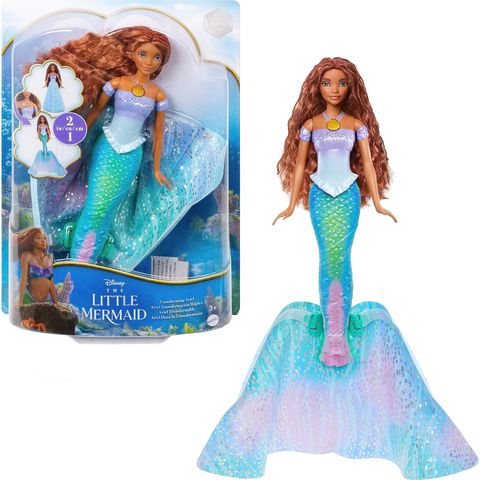  Búp bê Disney The Little Mermaid Transforming Ariel Fashion Doll 