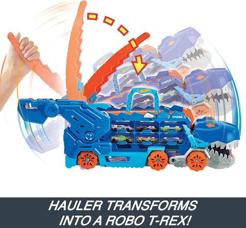  HNG50 Hot Wheels City Transforming T-Rex Ultimate Hauler 
