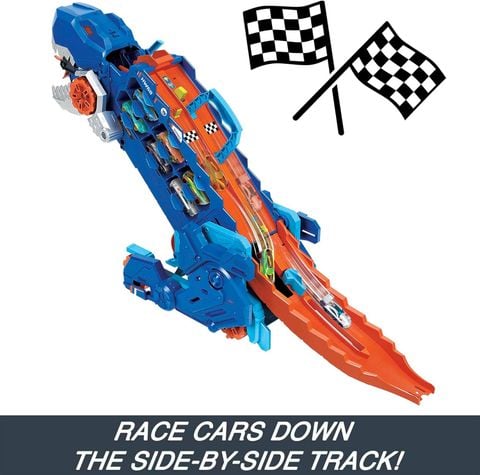  HNG50 Hot Wheels City Transforming T-Rex Ultimate Hauler 