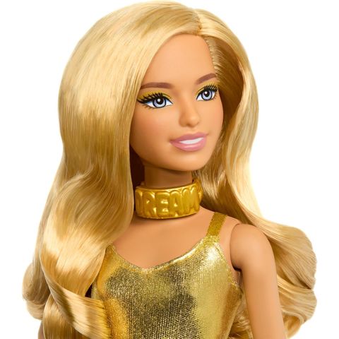  Đồ chơi búp bê Barbie Fashionistas Petite Golden Jumpsuit 65th Anniversary 