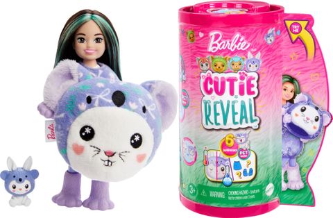 Búp bê HRK31 Barbie Chelsea Cutie Reveal Costume Bunny in Koala 