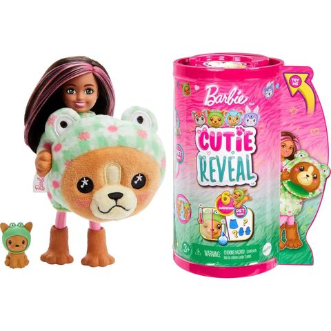  Đồ chơi búp bê Barbie Cutie Reveal Puppy as Frog Costume-Themed 