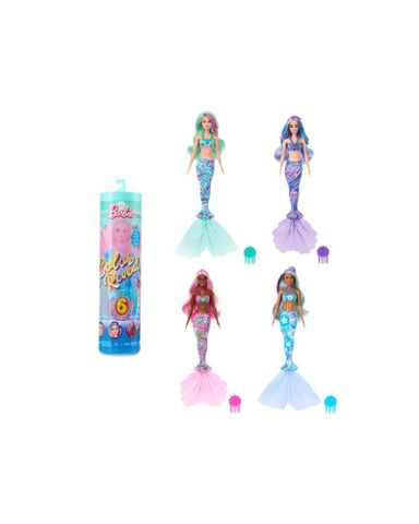  Búp bê Barbie HRK12 Color Reveal Doll & Accessories Mermaid Series 