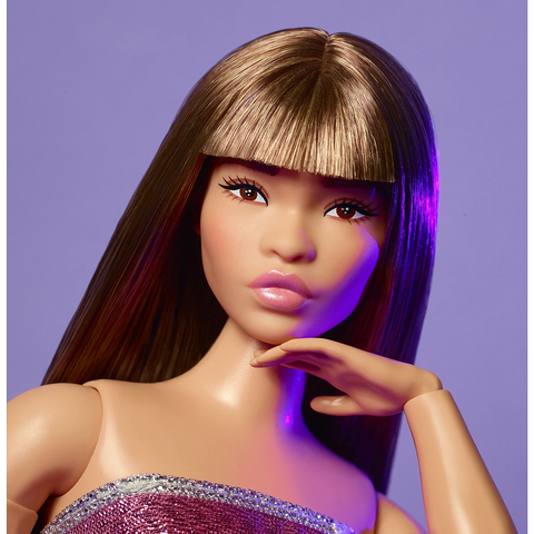  HRM16 Barbie Looks No. 24 Collectible Doll with Brown Hair and Modern Y2K Fashion 