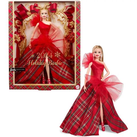  Búp bê HRM65 Barbie Signature Doll 2024 Holiday Blonde Fashion 