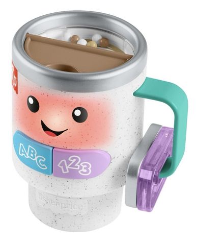  Đồ chơi học chữ và số HRP35 Fisher-Price Laugh & Learn Wake Up & Learn Coffee Mug 