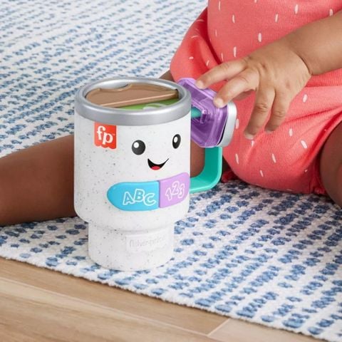  Đồ chơi học chữ và số HRP35 Fisher-Price Laugh & Learn Wake Up & Learn Coffee Mug 