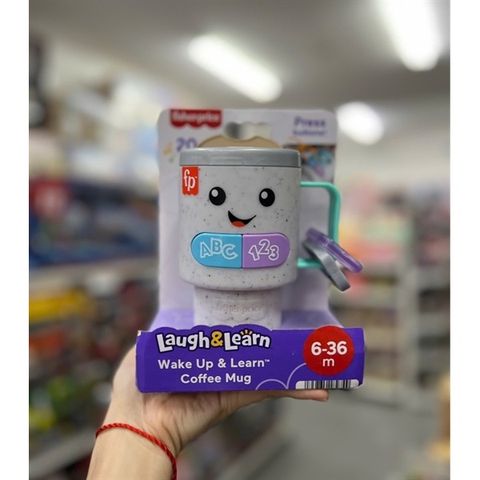  Đồ chơi học chữ và số HRP35 Fisher-Price Laugh & Learn Wake Up & Learn Coffee Mug 