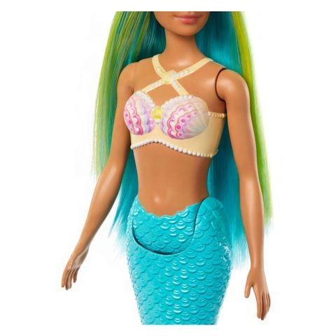  Búp bê HRR03 Barbie Mermaid Colourful Hair and Blue Tail Doll 