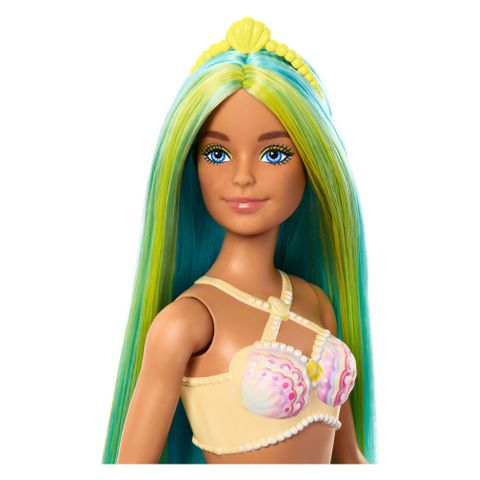  Búp bê HRR03 Barbie Mermaid Colourful Hair and Blue Tail Doll 