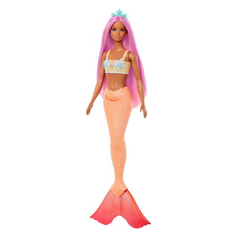  Búp bê  HRR05 Dreamtopia Barbie , Mermaid Doll Peach 