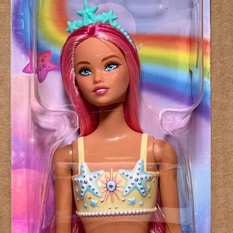  Búp bê  HRR05 Dreamtopia Barbie , Mermaid Doll Peach 