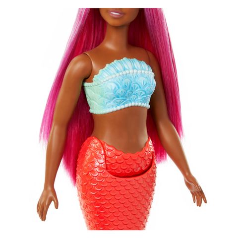  Búp bê HRR04 Barbie A Touch of Magic Fashion Doll Mermaid Red 