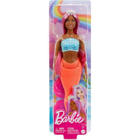  Búp bê HRR04 Barbie A Touch of Magic Fashion Doll Mermaid Red 