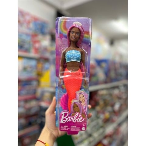  Búp bê HRR04 Barbie A Touch of Magic Fashion Doll Mermaid Red 