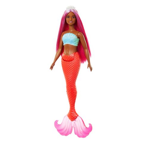  Búp bê HRR04 Barbie A Touch of Magic Fashion Doll Mermaid Red 