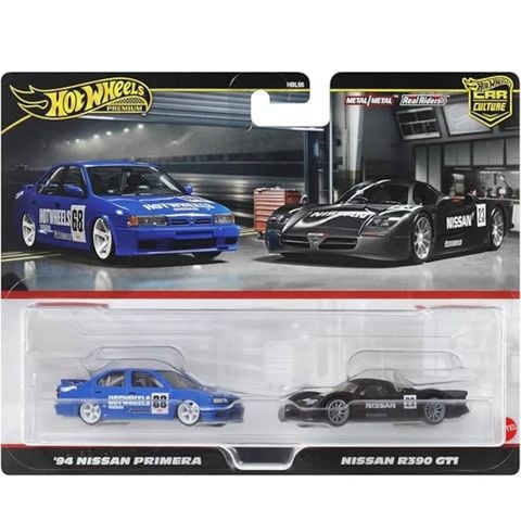  Hot Wheels Premium Car Culture Twin 2 Pack '94 Nissan Primera & Nissan R390 GT1 