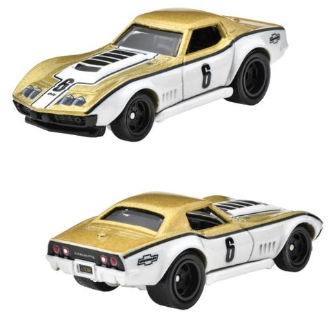  HRR80 Hot Wheels Premium Car Culture 2-Pack Custom Corvette Stingray Coupe and '69 Copo Corvette 