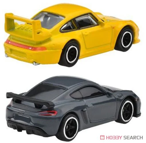  HRR82 Hot Wheels Premium 2 Pack Porsche 993 GT2/Porsche 718 Cayman GT4 