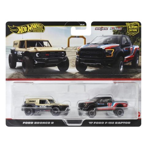  HRR77 Hot Wheels Premium 2 Pack FORD BRONCO R & ’17 FORD F-150 RAPTOR 