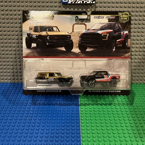  HRR77 Hot Wheels Premium 2 Pack FORD BRONCO R & ’17 FORD F-150 RAPTOR 