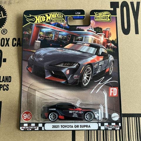  Xe mô hình HRT56 Hot Wheels Boulevard 2021 Toyota GR Supra - Black 