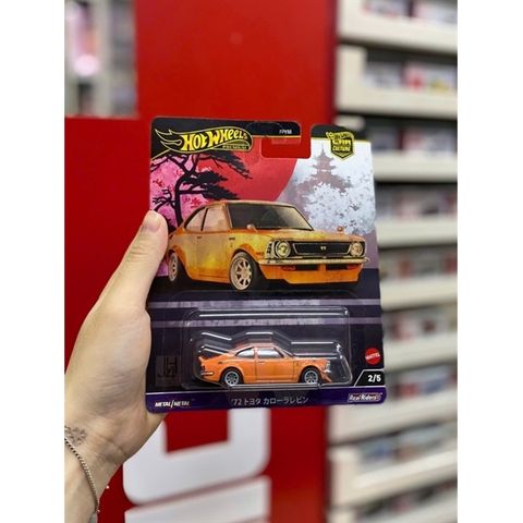  Mô hình xe HRV69 Hot Wheels Car Culture Japan Historics 4 '72 Toyota Corolla Levin 