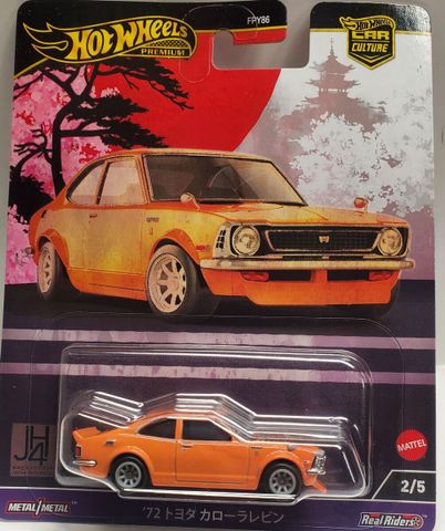  Mô hình xe HRV69 Hot Wheels Car Culture Japan Historics 4 '72 Toyota Corolla Levin 