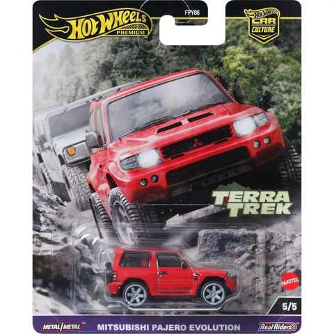  Xe mô hình HRV89 Hot Wheels Car Culture Terratrek Mitsubishi Pajero Evolution 