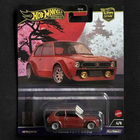  Xe mô hình HRV85 Hot Wheels Car Culture Japan Historics 4'73 Honda Civic Custom 