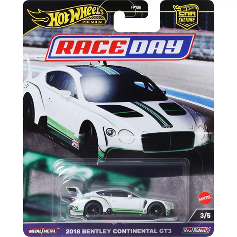  Xe mô hình HRV93 Hot Wheels Car Culture Race Day 2018 Bentley Continental GT3 