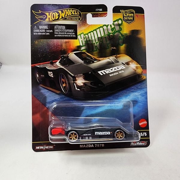 Xe mô hình HRW08 Hot Wheels Car Culture Hammer Drop Mazda 787B