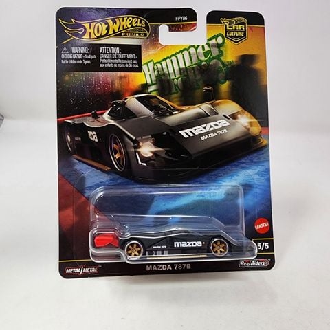  Xe mô hình HRW08 Hot Wheels Car Culture Hammer Drop Mazda 787B 