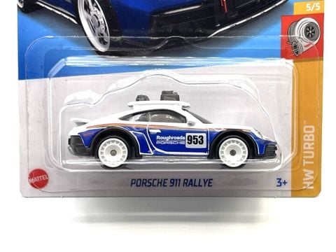  Xe mô hình HRY70 Hot Wheels Porsche 911 Rallye - White/Blue 