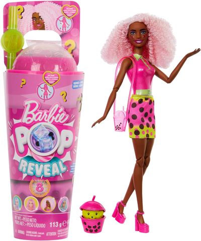  Búp bê Barbie HTJ20 Pop Reveal Boba Series Doll Berry Bliss 