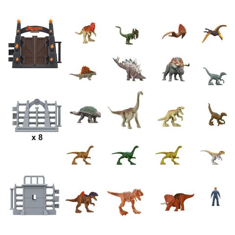  Bộ đồ chơi Jurassic World 30th Anniversary Holiday Advent Calendar Mini Figure Set 