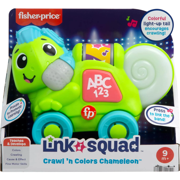 HTX01 Fisher-Price Link Squad Crawl 'n Colors Chameleon Baby