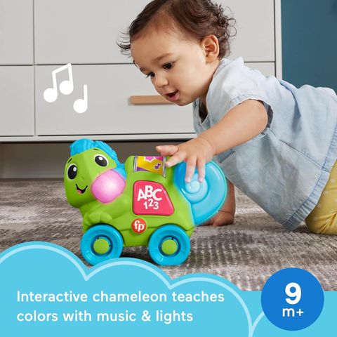  HTX01 Fisher-Price Link Squad Crawl 'n Colors Chameleon Baby 