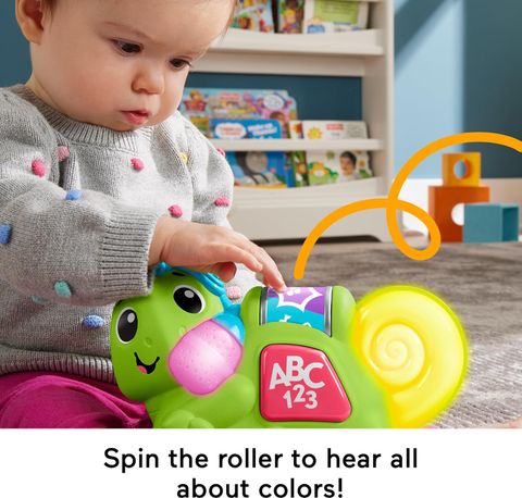  HTX01 Fisher-Price Link Squad Crawl 'n Colors Chameleon Baby 