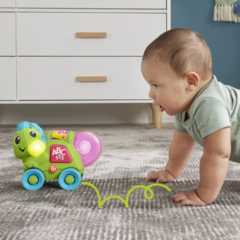  HTX01 Fisher-Price Link Squad Crawl 'n Colors Chameleon Baby 